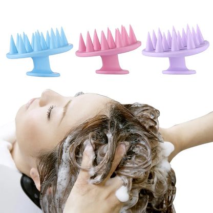 Silicone Shampoo Scalp Hair Massager Comb